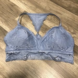 COPY - Aerie Blue Lace Adjustable Straps Racerback Bralette